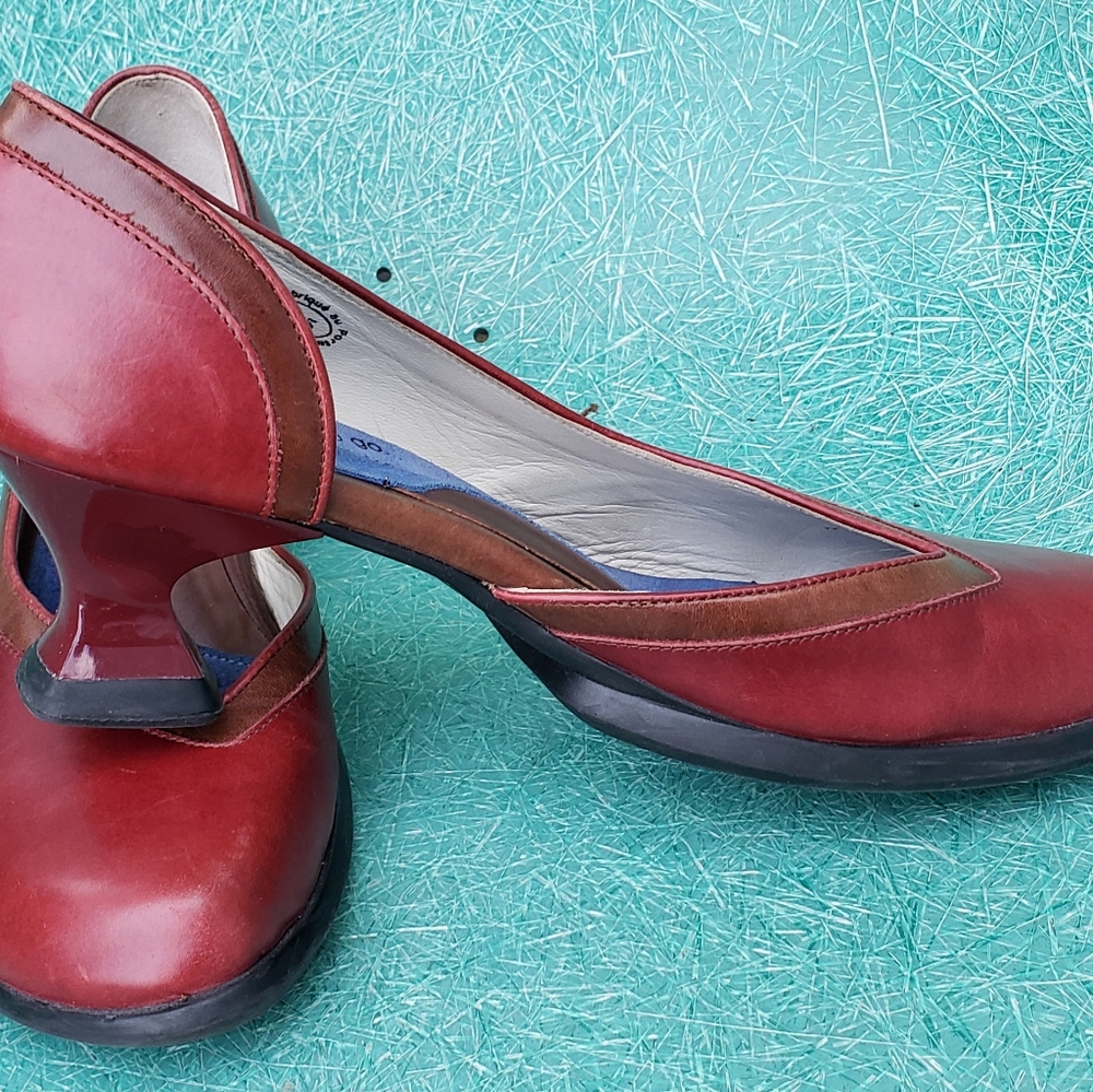 John Fluevog Wearever Leather Pumps, sz. 8.5
